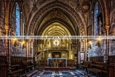 File gốc tranh kien truc kieu ngang 758 (Filetranh.com) tranh kien truc kieu ngang 758