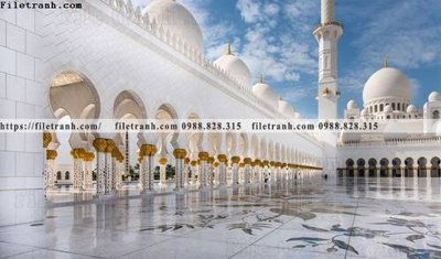 File ảnh tranh kien truc kieu ngang 774 (gốc) in PP, decal