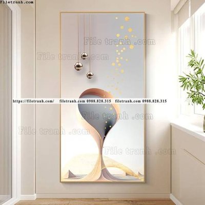 File gốc in ấn tranh loi vao 3d truu tuong 506 chuẩn màu CMYK