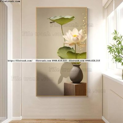 Tải file tranh loi vao hoa sen 3d 501 (PSD) cho in ấn quảng cáo