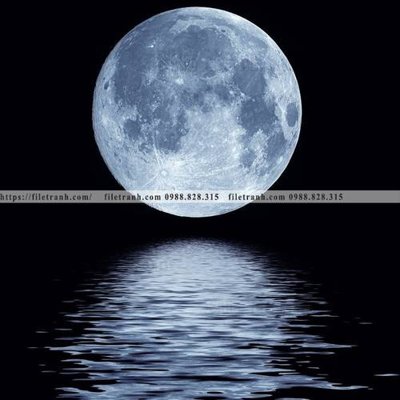 File tranh tranh mat trang vu tru 548 (bản gốc) in lụa 5D