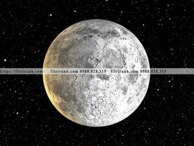 File tranh in trần 3D tranh mat trang vu tru 564 (ảnh gốc)