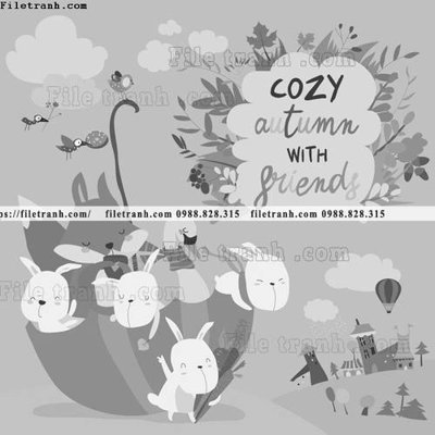 File gốc tranh minh hoa hoat hinh tre em 188 (chủ đề hiện đại) trang trí