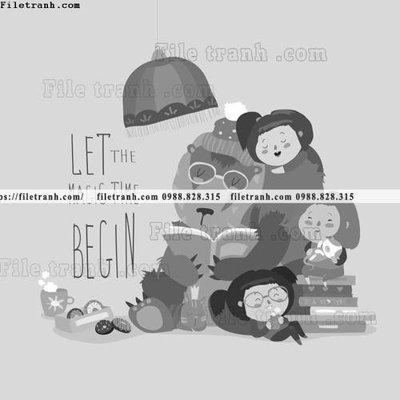 File PSD tranh minh hoa hoat hinh tre em 191 (bản gốc) đã tách nền