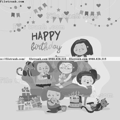 File gốc in tráng gương tranh minh hoa hoat hinh tre em 290 chi tiết