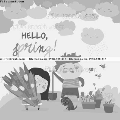 Tải file tranh minh hoa hoat hinh tre em 293 (gốc) chủ đề tâm linh