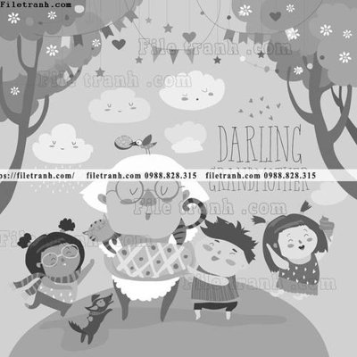 Tệp tin gốc tranh minh hoa hoat hinh tre em 294 (dùng cho in ấn) chuyên nghiệp