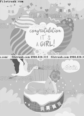 Ảnh gốc tranh minh hoa hoat hinh tre em 339 (độ nét cao) in mica