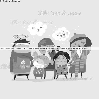 File gốc in ấn tranh minh hoa hoat hinh tre em 340 độ phân giải cao