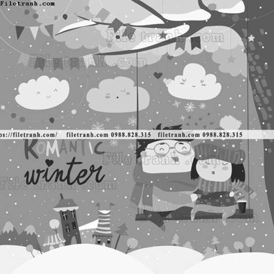 File gốc tranh minh hoa hoat hinh tre em 407 (in mica) cắt laser