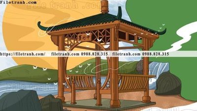 File gốc tranh minh hoa trung quoc 682 (in lụa) chi tiết cao