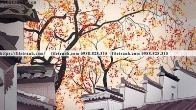 File gốc tranh minh hoa trung quoc 740 (chủ đề hiện đại) trang trí