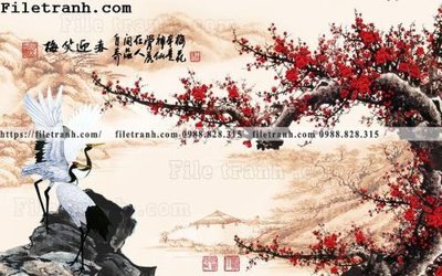 File gốc tranh nen tuong phong cach Trung Hoa126 (trang trí) phòng làm việc