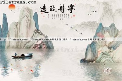 File gốc tranh nen tuong phong cach Trung Hoa138 (cho in UV) siêu nét