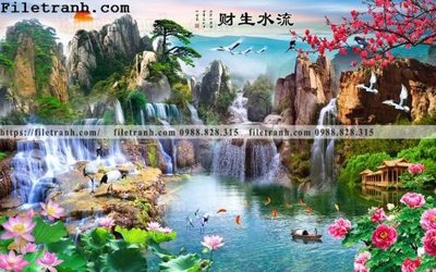 File gốc in ấn tranh nen tuong phong cach Trung Hoa156 (sẵn sàng tải về)