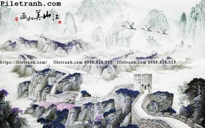 Tải file gốc tranh nen tuong phong cach Trung Hoa215 (in khổ lớn) không vỡ