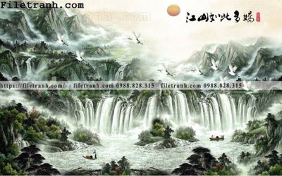 Tệp tin gốc tranh nen tuong phong cach Trung Hoa218 (dùng cho in ấn) chuyên nghiệp