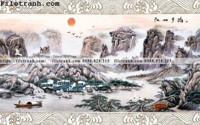 Tải file tranh nen tuong phong cach Trung Hoa226 (ảnh gốc) in tranh kính