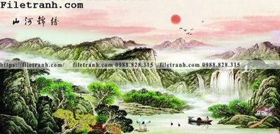 File tranh tranh nen tuong phong cach Trung Hoa230 (file gốc) chuẩn màu in