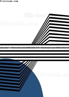 File tranh tranh ngua hien dai 104 (bản gốc) in lụa 3D