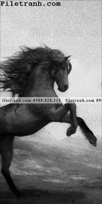 File gốc tranh ngua hien dai truu tuong 106 (in mica) làm quà tặng