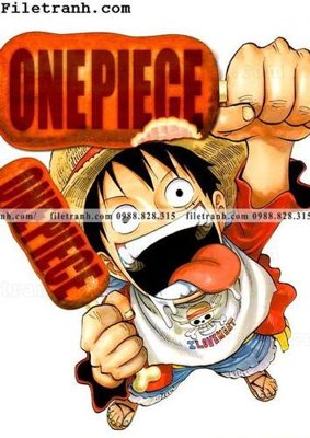 File gốc tranh phien ban doc cua One Piece117 (in lụa) trang trí tường