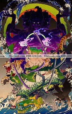 File ảnh tranh phien ban doc cua One Piece125 (gốc) cho trang trí nội thất