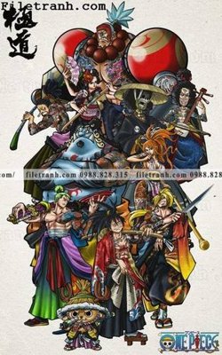 Download file tranh phien ban doc cua One Piece165 (gốc) in mica bàn thờ