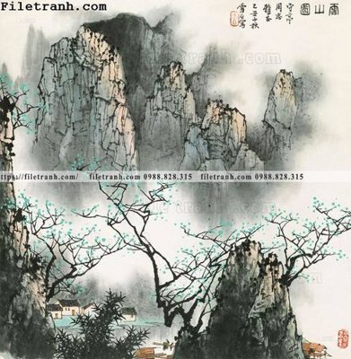 File PSD tranh phong canh da tuyet trang thuy mac 124 (bản gốc) cho nhà in