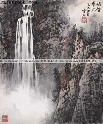 File in trần tranh phong canh da tuyet trang thuy mac 127 (file gốc) hoa văn 3D