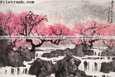 Tải file gốc tranh phong canh da tuyet trang thuy mac 157 (để in lụa)