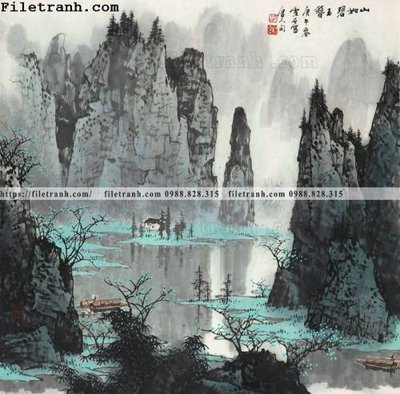 File ảnh gốc tranh phong canh da tuyet trang thuy mac 158 (chuyên in mica)