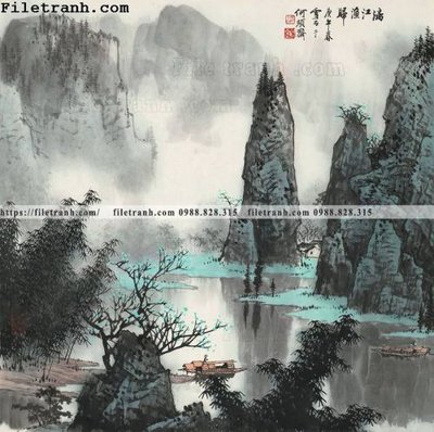 File PSD tranh phong canh da tuyet trang thuy mac 161 (bản gốc) cho nhà in