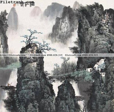 File gốc in mica tranh phong canh da tuyet trang thuy mac 193 chất lượng