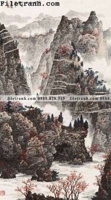 File tranh tranh phong canh da tuyet trang thuy mac 222 (gốc) in backlit film