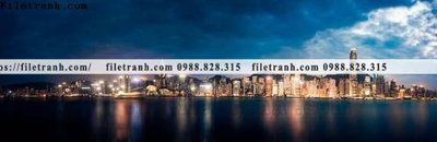 File tranh tranh phong canh dai toan canh thanh pho 101 (file gốc) chuẩn màu in