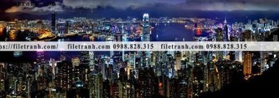 File gốc tranh phong canh dai toan canh thanh pho 134 (in ấn) màu sắc trung thực