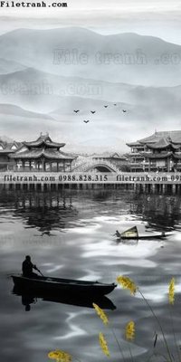 Download file gốc tranh phong canh loi vao trung quoc 512 (in lụa) tranh 3D