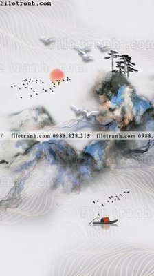 File tranh tranh phong canh loi vao trung quoc 514 (bản gốc) in lụa dán tường