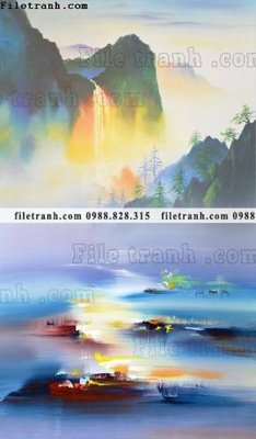 File tranh tranh phong canh nuoc trung quoc 627 (ảnh gốc) in trần nhà