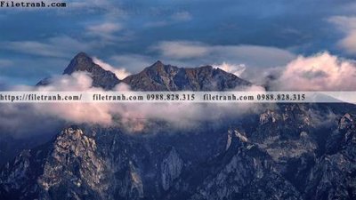 File in lụa tranh phong canh tay tang 207 (hoa văn) tranh phong canh tay tang 207