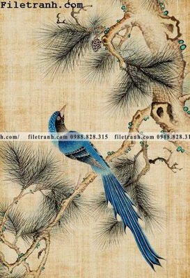 File gốc tranh phong canh ti mi 102 (ảnh chi tiết) để in lụa