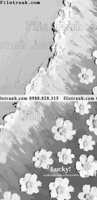 File ảnh tranh son dau hoa tiet 3d 1505 (gốc) in decal dán tường