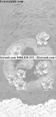 File tranh tranh son dau hoa tiet 3d 1520 (gốc) chủ đề thiên nhiên