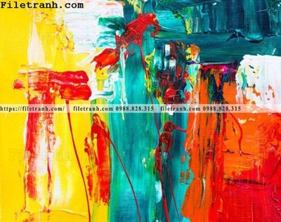 File gốc tranh son dau mau truu tuong 125 (ảnh rõ nét) để in