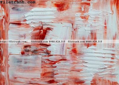 Ảnh gốc tranh son dau mau truu tuong 164 (nét căng) in mica