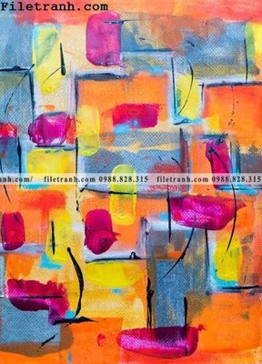 Mua file tranh gốc tranh son dau mau truu tuong 169 tại Filetranh.com