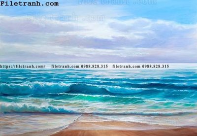 File in trần tranh son dau phong canh bien 102 (bản gốc) bầu trời