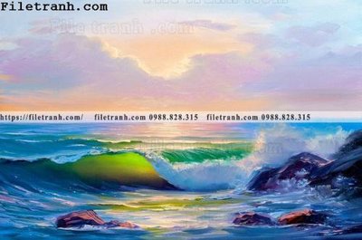 Tải file gốc in lụa tranh son dau phong canh bien 111 siêu nét