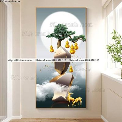 File gốc in ấn tranh su pha le hon da hien dai 518 chất lượng vượt trội